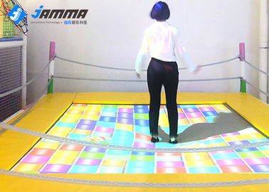 Dynamic Trampoline Interactive Projector Games with Camera Computer Integrated Host