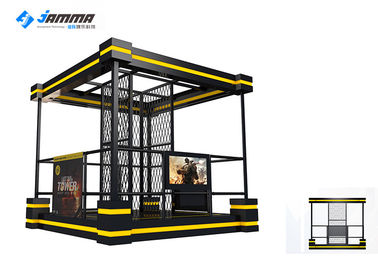 Gun Shooting 9D Virtual Reality Simulator VR Tower Walking Platform Black Yellow