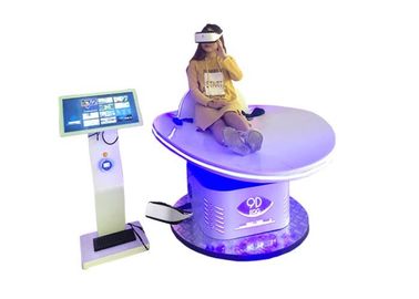 White Amusement Virtual Reality Machine Slide Motion Simulator With 45 Games