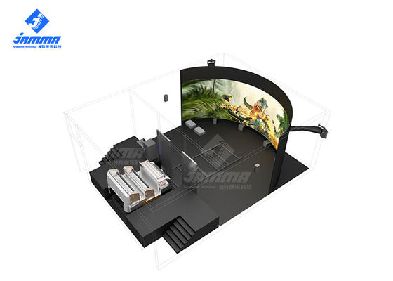 35KW 8 Players 3D Arc Screen Track Theater All Dimensional Cinema 1 Game