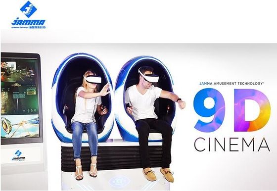 2500W VR Egg Chair 2 Players 9D VR Cinema 3 Dof For Game Center