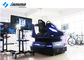 Black VR Racing Simulator Game Amusement Machine Custom Color 42" Monitor