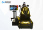Black And Yellow VR Racing Simulator / Virtual Reality Racing Car
