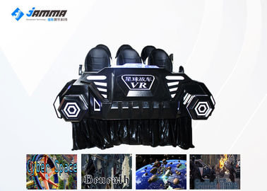 Custom Logo Virtual Reality Cinema 9D VR Car 6 Seats Electric System With Blue Light
