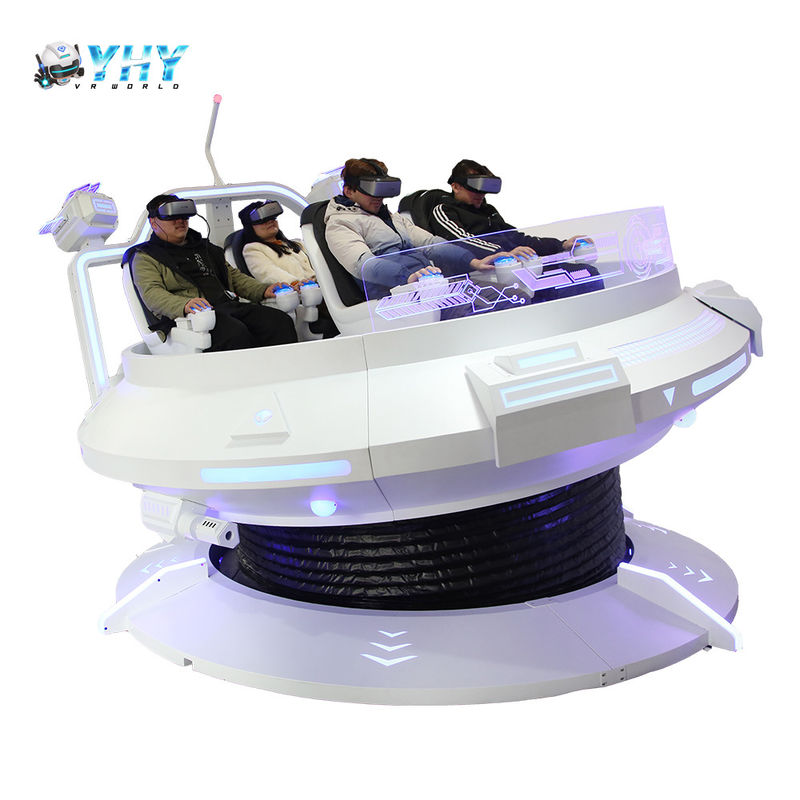 VR UFO Shooting Arcade Machine 360 Degree Simulator 3 DOF Movement ...