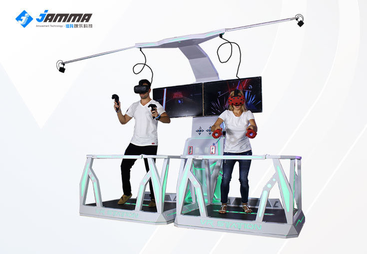 Thrill Virtual Reality Platform / 2 Players Immersive 9D VR Station For
