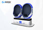 White Blue Color Virtual Reality Simulator Coin Operated / 9D Egg Chair
