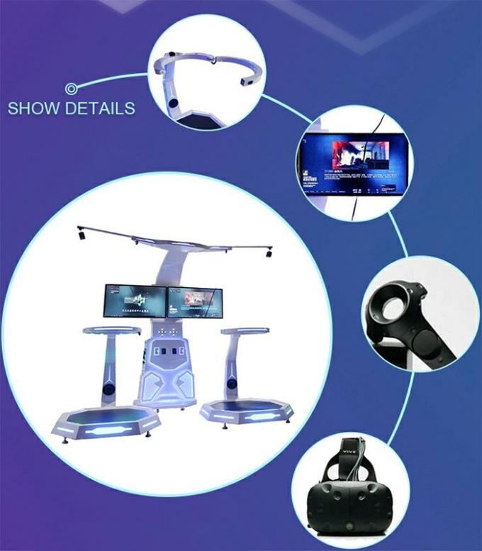 Thrill Virtual Reality Platform / 2 Players Immersive 9D VR Station For