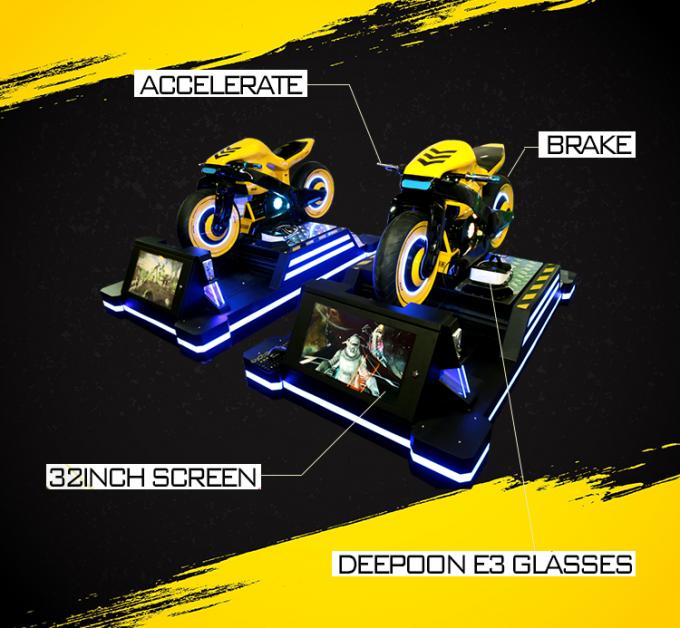 1500w Virtual Reality Driving Simulator Intel I5 VR Motorcycle Game Machine