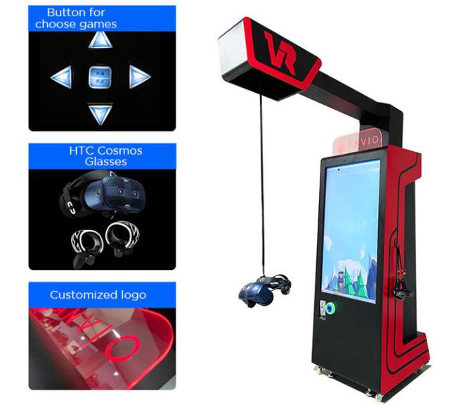 Self Service Arcade 9D Virtual Reality Game Machine With 55 Inch